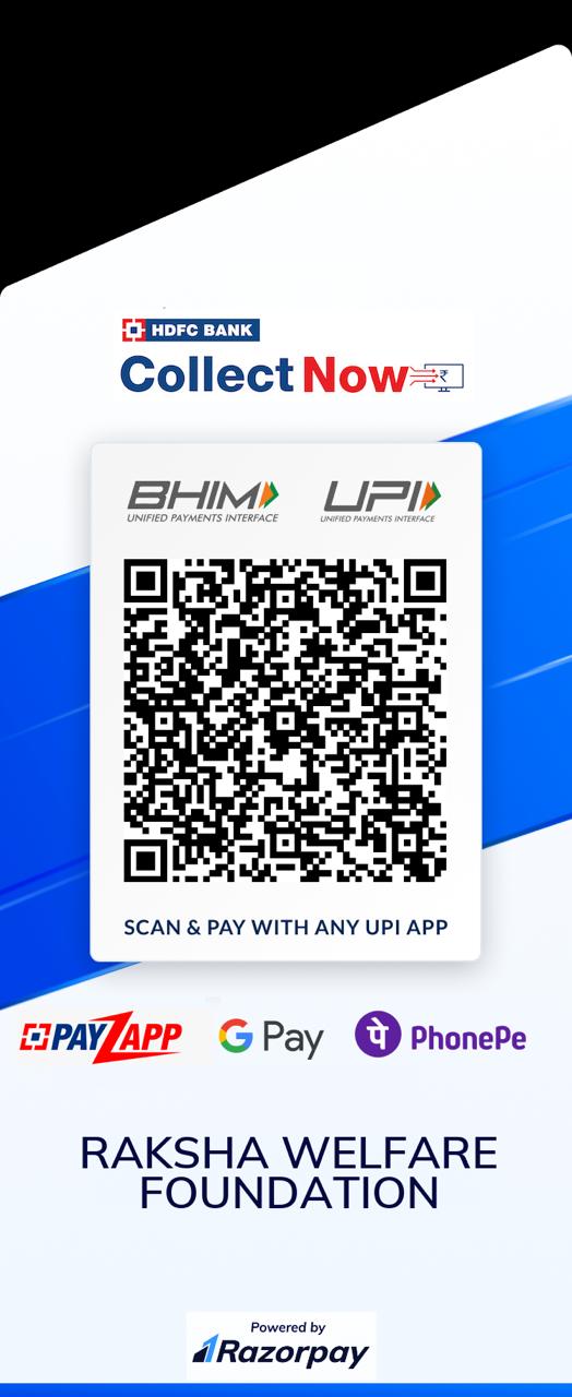 Raksha Welfare Foundation UPI QR Code
